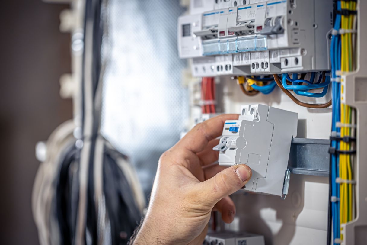 A man providing electrical services in NSW, Sydney, Australia.