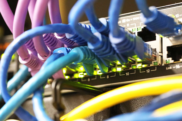 A close-up of telecommunication equipment while providing telecommunication services in NSW, Auburn, Sydney-Australia.